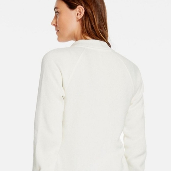 Fabletics White Snap-Button Jacket - Picture 2 of 3